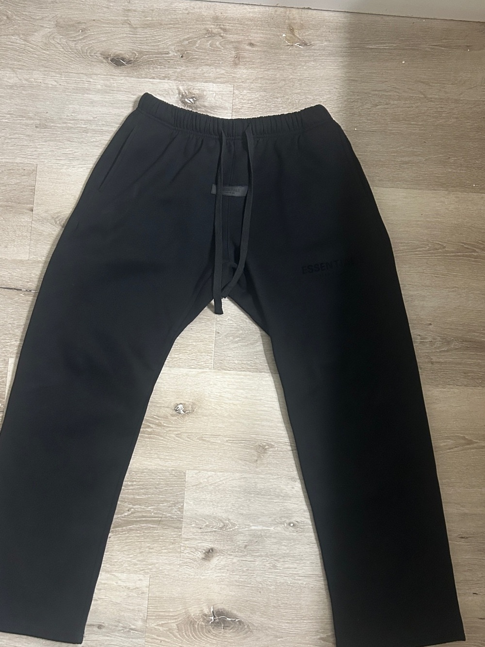 Essentials Men's Black Jogger Sweatpants with Drawstring